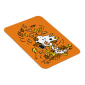 Erdnüsse | Snoopy Pile von Blätter Magnet (Rechte Seite)