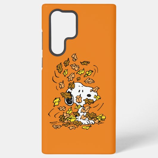 Erdnüsse | Snoopy Pile von Blätter Samsung Galaxy Hülle (Rückseite)