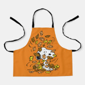 Erdnüsse | Snoopy Pile von Blätter Schürze (Vorderseite)