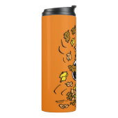 Erdnüsse | Snoopy Pile von Blätter Thermosbecher (Nach links gedreht)