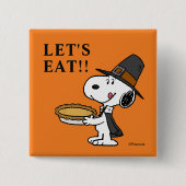 Erdnüsse | Snoopy Pilgrim Button (Vorderseite)