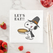 Erdnüsse | Snoopy Pilgrim Serviette (Beispiel)