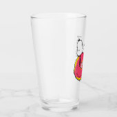 Erdnüsse | Snoopy Pink Donut Glas (Rechts)