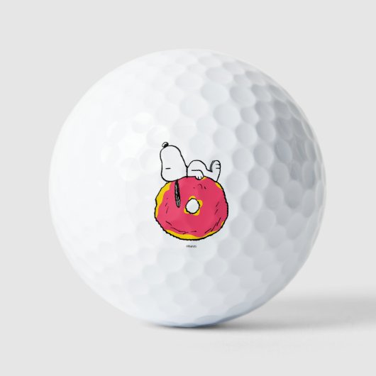 Erdnüsse | Snoopy Pink Donut Golfball (Vorderseite)