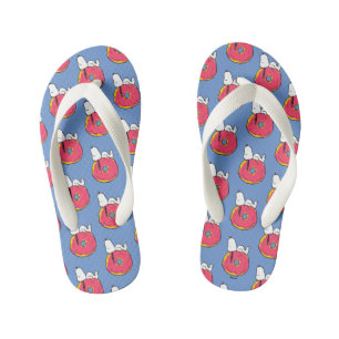 Erdnüsse   Snoopy Pink Donut Kinderbadesandalen