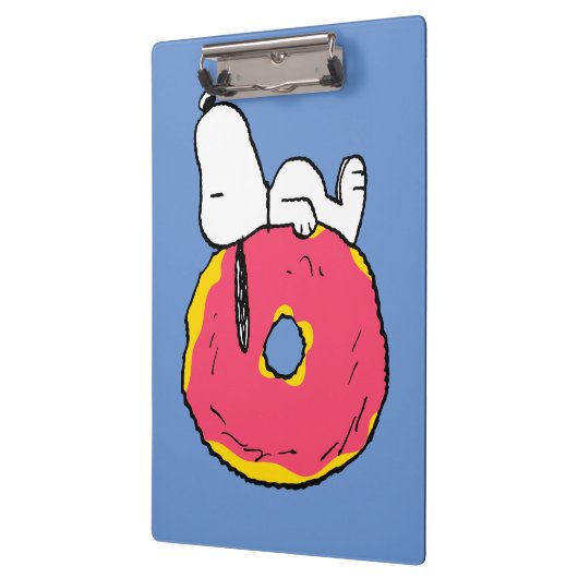 Erdnüsse | Snoopy Pink Donut Klemmbrett (Links)