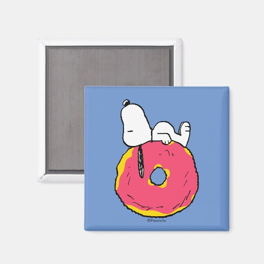 Erdnüsse | Snoopy Pink Donut Magnet (Vorderseite/Rückseite)