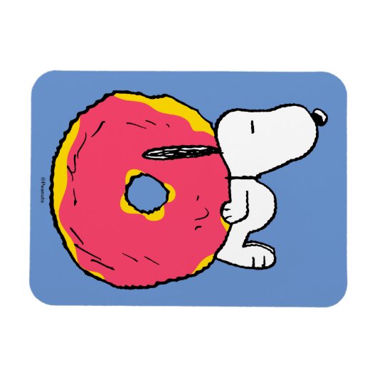 Erdnüsse | Snoopy Pink Donut Magnet (Horizontal)