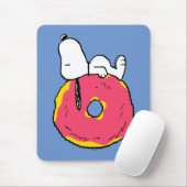 Erdnüsse | Snoopy Pink Donut Mousepad (Mit Mouse)