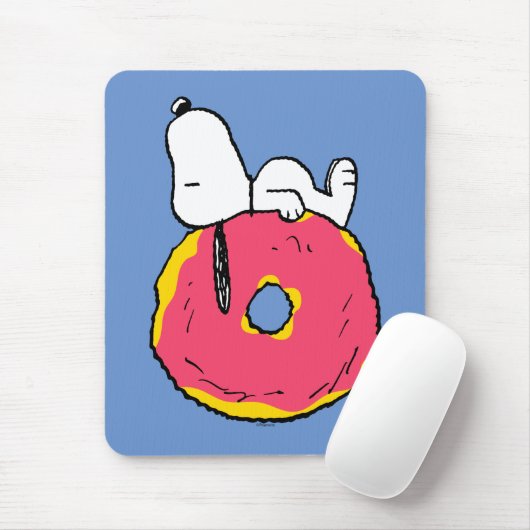 Erdnüsse | Snoopy Pink Donut Mousepad (Mit Mouse)