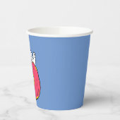 Erdnüsse | Snoopy Pink Donut Pappbecher (Links)