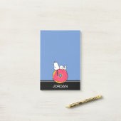 Erdnüsse | Snoopy Pink Donut Post-it Klebezettel (Auf Schreibtisch)