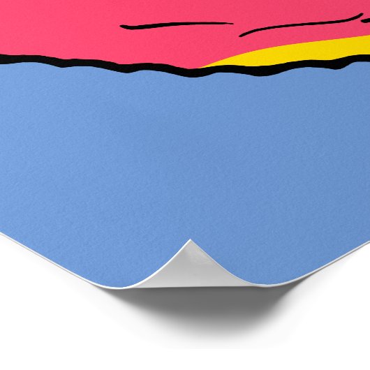 Erdnüsse | Snoopy Pink Donut Poster (Ecke)