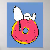 Erdnüsse | Snoopy Pink Donut Poster (Vorne)