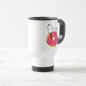 Erdnüsse | Snoopy Pink Donut Reisebecher (VorderseiteRechts)