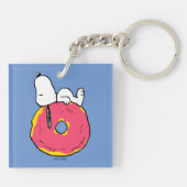 Erdnüsse | Snoopy Pink Donut Schlüsselanhänger (Rückseite)