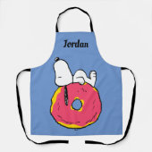 Erdnüsse | Snoopy Pink Donut Schürze (Vorderseite)