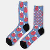 Erdnüsse | Snoopy Pink Donut Socken (Linkes Detail)