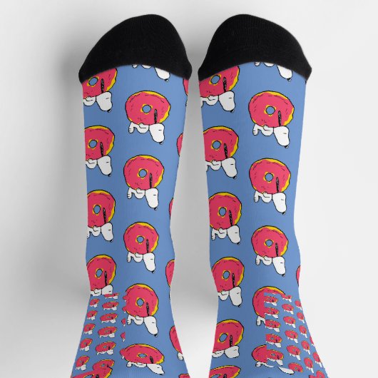 Erdnüsse | Snoopy Pink Donut Socken (Oben)