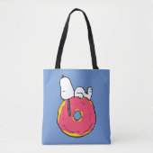 Erdnüsse | Snoopy Pink Donut Tasche (Vorderseite)