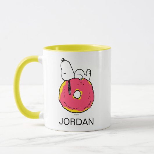 Erdnüsse | Snoopy Pink Donut Tasse (Links)