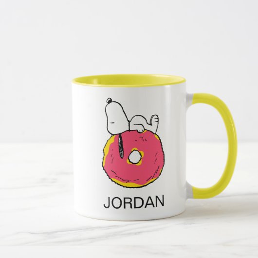 Erdnüsse | Snoopy Pink Donut Tasse (Rechts)