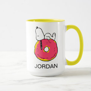 Erdnüsse   Snoopy Pink Donut Tasse
