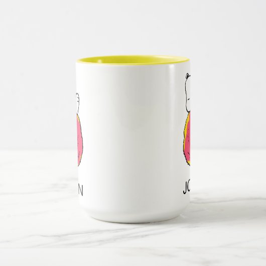 Erdnüsse | Snoopy Pink Donut Tasse (Zentrum)