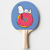 Erdnüsse | Snoopy Pink Donut Tischtennis Schläger (Vorderseite)
