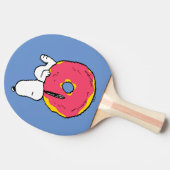 Erdnüsse | Snoopy Pink Donut Tischtennis Schläger (Seitenansicht)