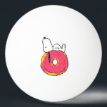 Erdnüsse | Snoopy Pink Donut Tischtennisball<br><div class="desc">Karo dieses lustige Design von Peanuts mit Snoopy.</div>