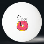 Erdnüsse | Snoopy Pink Donut Tischtennisball<br><div class="desc">Karo dieses lustige Design von Peanuts mit Snoopy.</div>