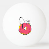 Erdnüsse | Snoopy Pink Donut Tischtennisball (Rückseite)
