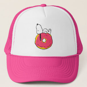 Erdnüsse Snoopy Pink Donut Truckerkappe