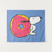 Erdnüsse | Snoopy Pink Donut Wandteppich (Vorderseite (Horizontal))