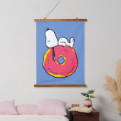 Erdnüsse | Snoopy Pink Donut Wandteppich Mit Holzrahmen (Schlafzimmer)