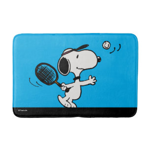 Erdnüsse   Snoopy Plays Tennis Badematte