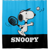 Erdnüsse | Snoopy Plays Tennis Duschvorhang (Vorderseite)