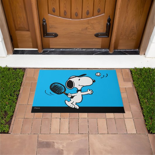 Erdnüsse | Snoopy Plays Tennis Fußmatte (Außenbereich)