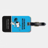Erdnüsse | Snoopy Plays Tennis Gepäckanhänger (Rückseite horizontal)
