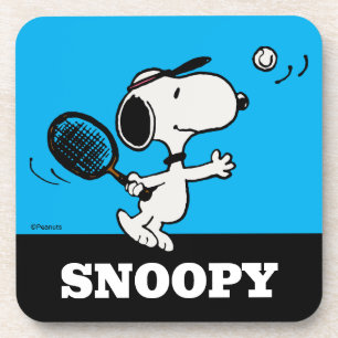 Erdnüsse   Snoopy Plays Tennis Getränkeuntersetzer