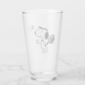 Erdnüsse | Snoopy Plays Tennis Glas (Rückseite)