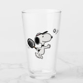Erdnüsse | Snoopy Plays Tennis Glas (Vorderseite)