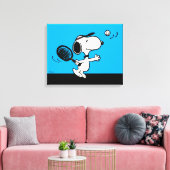 Erdnüsse | Snoopy Plays Tennis Leinwanddruck (Insitu (Wohnzimmer))