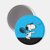 Erdnüsse | Snoopy Plays Tennis Magnet (Vorderseite/Rückseite)