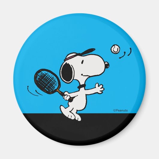 Erdnüsse | Snoopy Plays Tennis Magnet (Vorne)