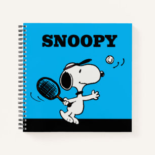 Erdnüsse   Snoopy Plays Tennis Notizblock