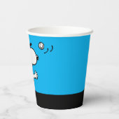Erdnüsse | Snoopy Plays Tennis Pappbecher (Rückseite)