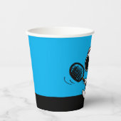 Erdnüsse | Snoopy Plays Tennis Pappbecher (Vorderseite)