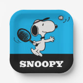 Erdnüsse | Snoopy Plays Tennis Pappteller (Vorderseite)